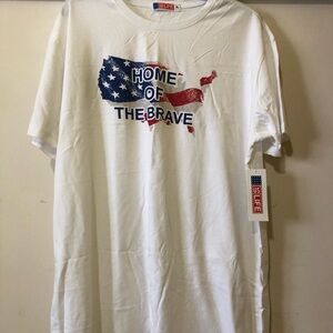 US Life White cotton Men T shirt